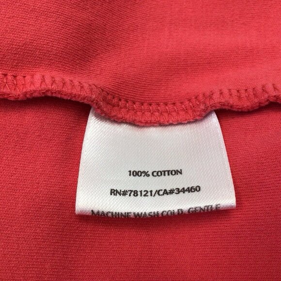 Eileen Fisher Top Cotton Jersey Short Sleeve Coral Plus Size 1X TShirt Shirt - Picture 6 of 9